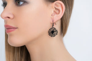 Boucles d'oreilles Pivoine