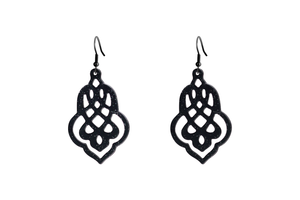 Glittery Arabesque Earrings