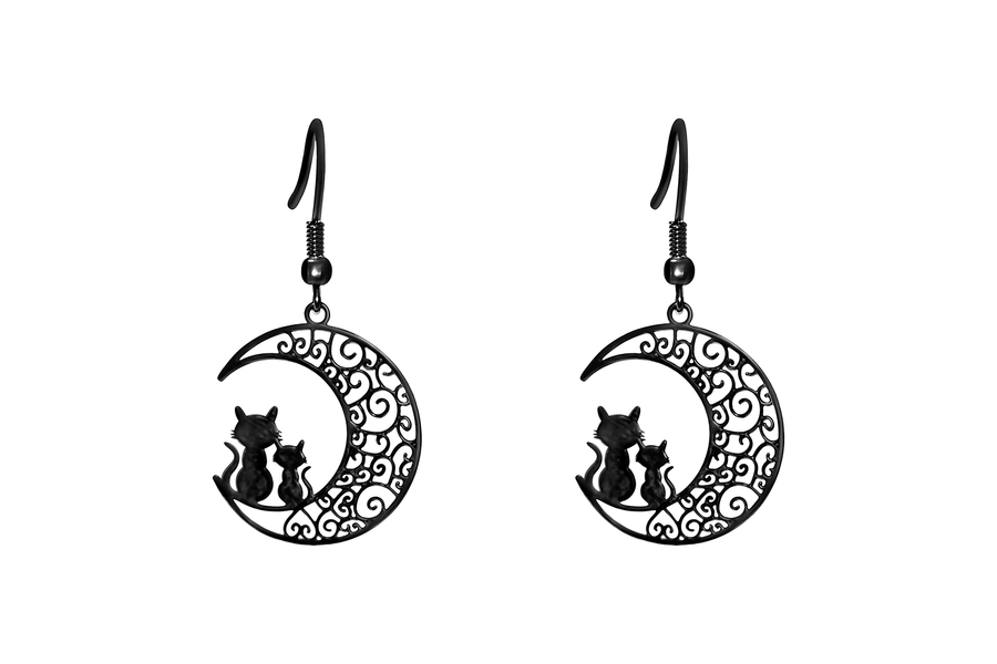 Boucles d’oreilles "Au clair de la lune"