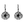 Boucles d'oreilles Pivoine